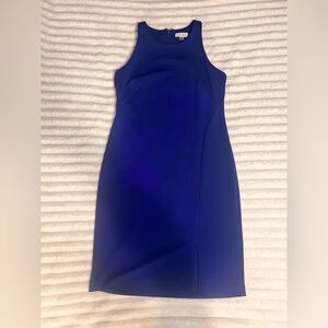 Elegant Calvin Klein Blue Sleeveless Dress